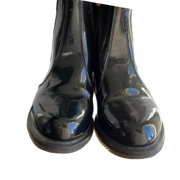 Dr. Martens - Faun Black Patent Leather Slip On Chelsea Boot Sz 9 - Picture 6 of 14